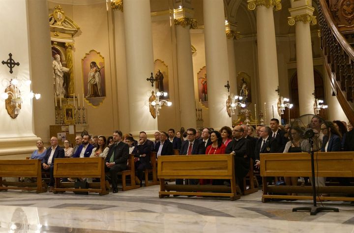 Guests in the Basilica of Christ the King on 8 October.
