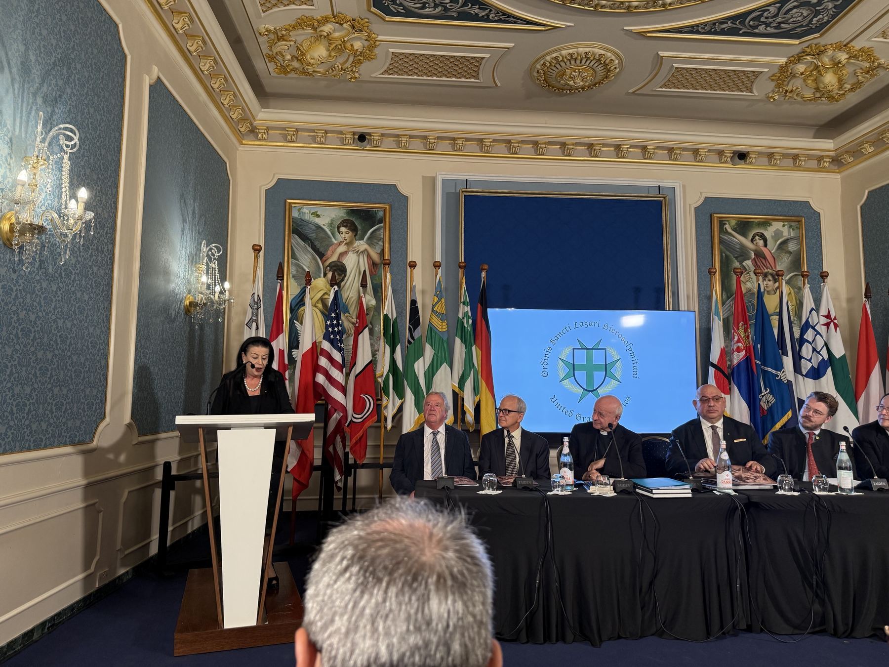 The Grand Council of the Order at the opening of the 6th International Lazarite Symposium, Naxxar, 2026.